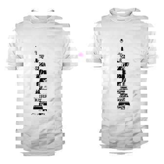 Statue Of Liberty Kitty Ears Resist Feminist Youth T-shirt | Mazezy