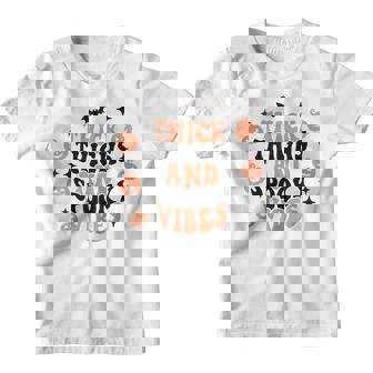 Thick Thighs And Spooky Vibes Halloween V2 Youth T-shirt - Thegiftio UK