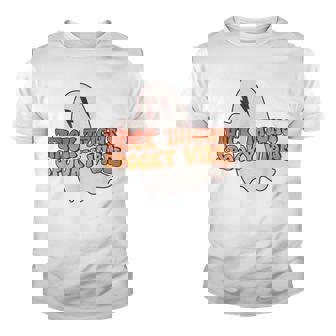 Thick Thighs Spooky Vibes Funny Happy Halloween Spooky Youth T-shirt | Seseable CA
