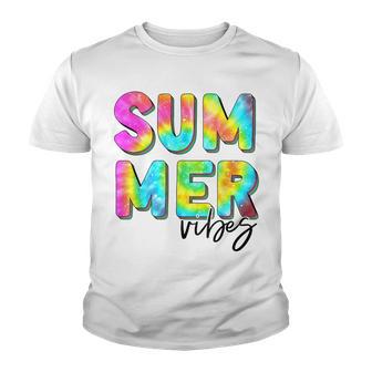 Tie Dye Summer Vibes Hawaii Beach Summer Vacation Boy Girl Youth T-shirt - Thegiftio UK
