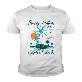 Vintage Family Vacation 2022 Florida Destin Beach Youth T-shirt - Thegiftio UK