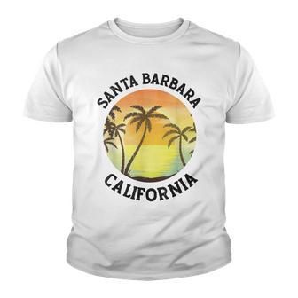 Vintage Santa Barbara California Retro 70S 80S Summer Travel Youth T-shirt - Thegiftio UK
