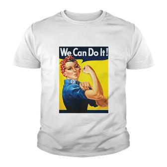 We Can Do It Rosie The Riveter Feminist Youth T-shirt - Monsterry