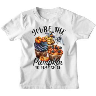 Youre The Pumpkin To My Spice Cupcake Halloween Costume Youth T-shirt - Thegiftio UK