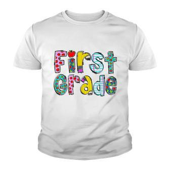 First Grade Girls Boys Teacher Team 1St Grade Squad Boy Girl Graphic Design Printed Casual Daily Basic V2 Youth T-shirt - Thegiftio UK