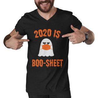 2020 Is Boo Sheet Halloween Quote Men V-Neck Tshirt - Monsterry DE