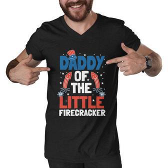 4Th Of July Firecracker Dad Pyrotechnician Fathers Day Meaningful Gift Men V-Neck Tshirt - Monsterry CA