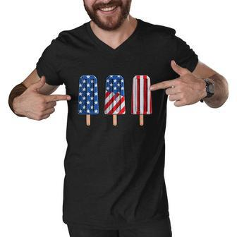 4Th Of July Summer America Independence Day Patriot Usa Gift Men V-Neck Tshirt - Monsterry UK