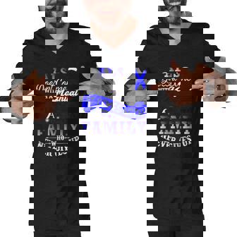 Als Awareness Support Als Fighter Als Warrior Als Family Men V-Neck Tshirt | Mazezy