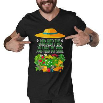 And Into The Garden I Go To Lose My Minds And Find My Soul Men V-Neck Tshirt - Thegiftio UK