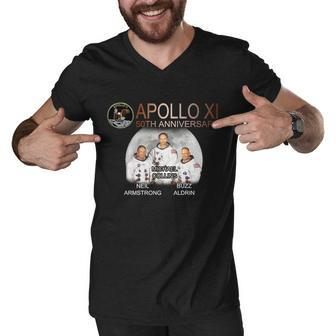 Apollo 11 Astronauts 50Th Anniversary Men V-Neck Tshirt - Monsterry CA