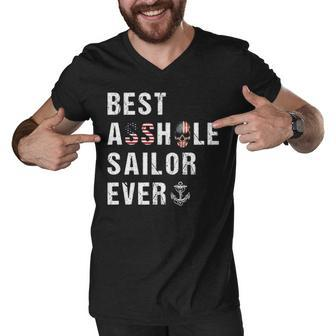 Asshole Sailor Ever Men V-Neck Tshirt - Monsterry AU