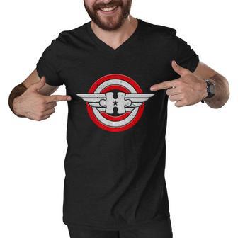 Autism Awareness Superhero Shield Crest Tshirt Men V-Neck Tshirt - Monsterry AU