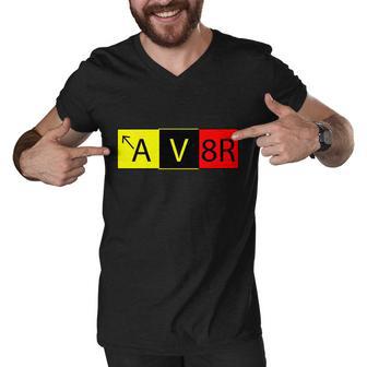 Av8r Pilot Expressions Tshirt Men V-Neck Tshirt - Monsterry AU