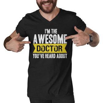 Awesome Doctor Men V-Neck Tshirt - Monsterry UK