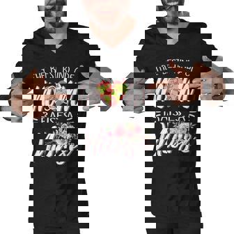 Awesome The Best Kind Of Mom Raises A Nurse Mom Men V-Neck Tshirt - Thegiftio