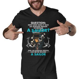 Become A Sailor Men V-Neck Tshirt - Monsterry AU