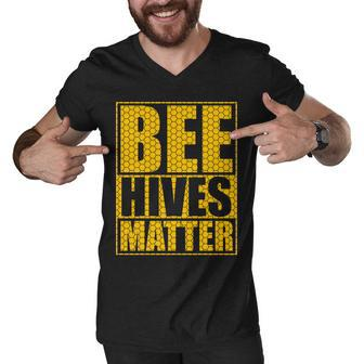 Bee Hives Matter V2 Men V-Neck Tshirt - Monsterry DE
