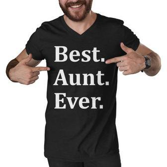 Best Aunt Ever Tshirt Men V-Neck Tshirt - Monsterry UK