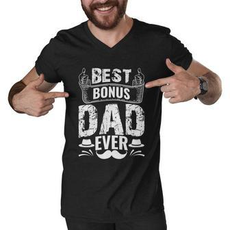 Best Bonus Dad Ever V2 Men V-Neck Tshirt - Monsterry