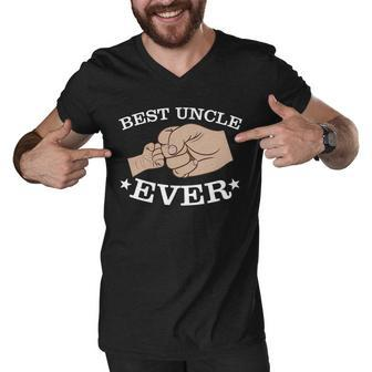 Best Uncle Ever Fist Bump Tshirt Men V-Neck Tshirt - Monsterry