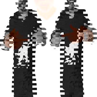 Black Cat White Cat Halloween Quote Men V-Neck Tshirt - Thegiftio