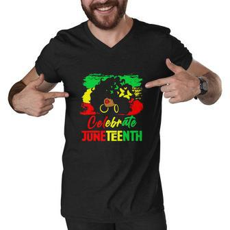 Black Human Rights Juneteenth 2022 Day Gift Birthday V21 Men V-Neck Tshirt - Thegiftio UK