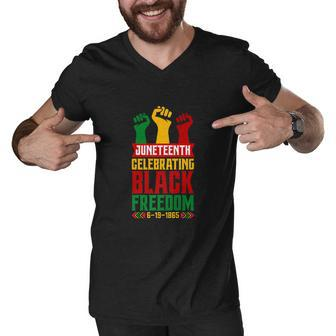 Black Human Rights Juneteenth 2022 Day Gift Birthday V9 Men V-Neck Tshirt - Thegiftio UK