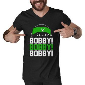 Bobby Bobby Bobby Milwaukee Basketball Bobby Portis Tshirt Men V-Neck Tshirt - Monsterry UK