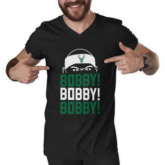 Bobby Bobby Bobby Milwaukee Basketball Tshirt Men V-Neck Tshirt - Monsterry AU