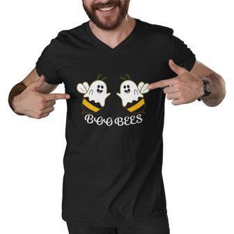 Boo Bees Ghost Halloween Quote Men V-Neck Tshirt - Monsterry AU