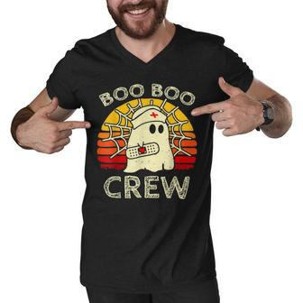 Boo Boo Crew Nurse Funny Ghost Halloween Nurse V3 Men V-Neck Tshirt - Seseable