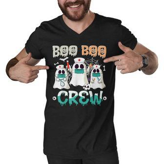 Boo Boo Crew Nurse Halloween Ghost Costume Matching Men V-Neck Tshirt - Seseable