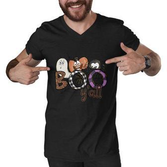 Boo Yall Funny Halloween Quote V2 Men V-Neck Tshirt - Monsterry AU