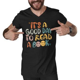 Book Lovers Funny Reading| Its A Good Day To Read A Book Men V-Neck Tshirt - Thegiftio UK