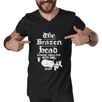 Brazen Head Irish Pub Tshirt Men V-Neck Tshirt - Monsterry UK