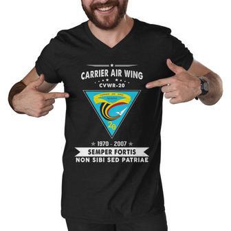 Carrier Air Wing Cvwr Men V-Neck Tshirt - Monsterry