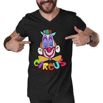 Clown Circus Face Funny Retro V2 Men V-Neck Tshirt - Monsterry AU
