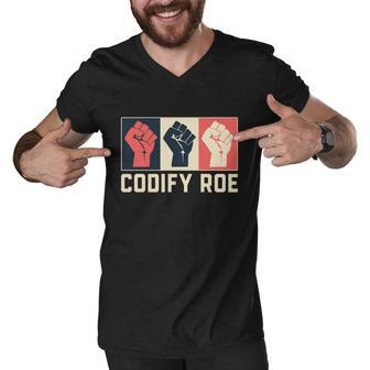 Codify Roe V Wade Feminist Pro Choice Men V-Neck Tshirt - Monsterry UK