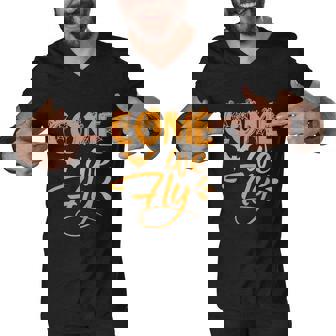 Come We Fly Halloween Quote V2 Men V-Neck Tshirt - Thegiftio