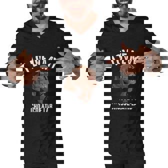 Cool I Love My Chocolate Lab Funny Brown Labrador Pet Gift Funny Gift Men V-Neck Tshirt - Monsterry