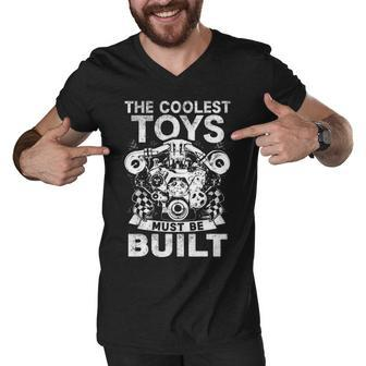 Coolest Toys - Built Men V-Neck Tshirt - Seseable