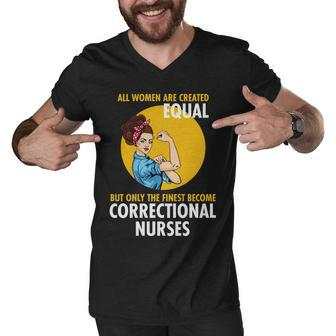 Correctional Nurse Tshirt Men V-Neck Tshirt - Monsterry