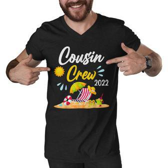 Cousin Crew 2022 Summer Vacation Beach Matching Family V3 Men V-Neck Tshirt - Seseable
