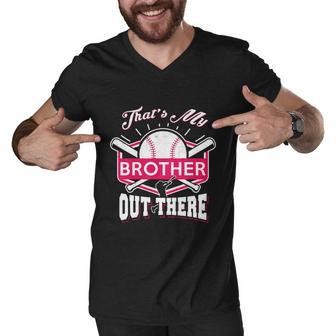 Cute Proud Baseball Sister Gift Cute Gift For Sisters Cute Gift Men V-Neck Tshirt - Monsterry