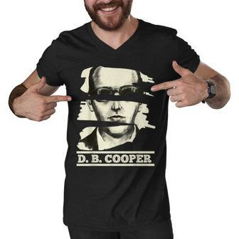 D B Cooper Skydiving Funny Skyjacker Hijack I Am Db Cooper Men V-Neck Tshirt - Thegiftio UK