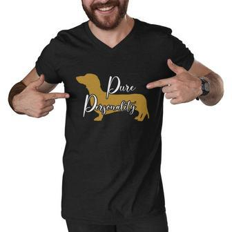 Dachshund Mom Wiener Doxie Mom Cute Doxie Graphic Dog Lover Funny Gift Men V-Neck Tshirt - Monsterry