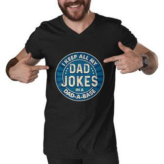 Dad Shirts For Men Fathers Day Shirts For Dad Jokes Funny Graphic Design Printed Casual Daily Basic V2 Men V-Neck Tshirt - Thegiftio UK