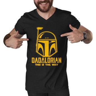 Dadalorian This Is A Way Tshirt Men V-Neck Tshirt - Monsterry CA