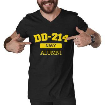 Dd-214 Navy Alumni Tshirt Men V-Neck Tshirt - Monsterry UK